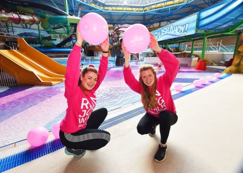 Other image for Swimmers were tickled pink...